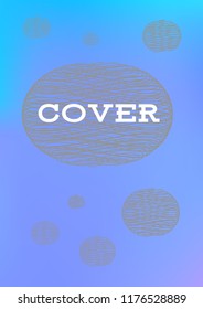 Creative Cover Page. Vector Layout for Leaflets. Blurred Decorative Creative Color Page in Abstract Style with Text Box. Vector Pattern for Posters. Nice A4 Color Sample.