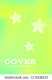 Creative Cover Page. Vector Layout for Leaflets. Blurred Decorative Creative Color Page in Abstract Style with Text Box. Vector Pattern for Posters. Nice A4 Color Sample.