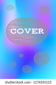 Creative Cover Page. Vector Layout for Leaflets. Blurred Decorative Creative Color Page in Abstract Style with Text Box. Vector Pattern for Posters. Nice A4 Color Sample.