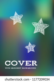 Creative Cover Page. Vector Layout for Leaflets. Blurred Decorative Creative Color Page in Abstract Style with Text Box. Vector Pattern for Posters. Nice A4 Color Sample.