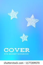 Creative Cover Page. Vector Layout for Leaflets. Blurred Decorative Creative Color Page in Abstract Style with Text Box. Vector Pattern for Posters. Nice A4 Color Sample.