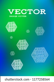 Creative Cover Page. Vector Layout for Leaflets. Blurred Decorative Creative Color Page in Abstract Style with Text Box. Vector Pattern for Posters. Nice A4 Color Sample.