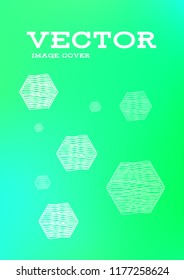 Creative Cover Page. Vector Layout for Leaflets. Blurred Decorative Creative Color Page in Abstract Style with Text Box. Vector Pattern for Posters. Nice A4 Color Sample.