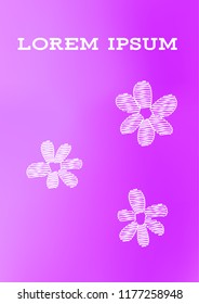 Creative Cover Page. Vector Layout for Leaflets. Blurred Decorative Creative Color Page in Abstract Style with Text Box. Vector Pattern for Posters. Nice A4 Color Sample.