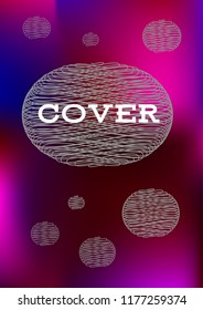 Creative Cover Page. Vector Layout for Leaflets. Blurred Decorative Creative Color Page in Abstract Style with Text Box. Vector Pattern for Posters. Nice A4 Color Sample.