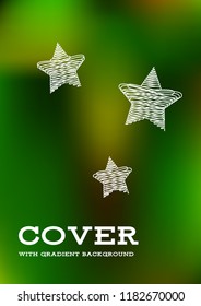 Creative Cover Page. Vector Layout for Leaflets. Blurred Decorative Creative Color Page in Abstract Style with Text Box. Vector Pattern for Posters. Nice A4 Color Sample.