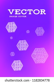Creative Cover Page. Vector Layout for Leaflets. Blurred Decorative Creative Color Page in Abstract Style with Text Box. Vector Pattern for Posters. Nice A4 Color Sample.