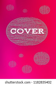 Creative Cover Page. Vector Layout for Leaflets. Blurred Decorative Creative Color Page in Abstract Style with Text Box. Vector Pattern for Posters. Nice A4 Color Sample.