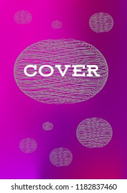 Creative Cover Page. Vector Layout for Leaflets. Blurred Decorative Creative Color Page in Abstract Style with Text Box. Vector Pattern for Posters. Nice A4 Color Sample.