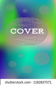 Creative Cover Page. Vector Layout for Leaflets. Blurred Decorative Creative Color Page in Abstract Style with Text Box. Vector Pattern for Posters. Nice A4 Color Sample.