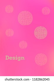 Creative Cover Page. Vector Layout for Leaflets. Blurred Decorative Creative Color Page in Abstract Style with Text Box. Vector Pattern for Posters. Nice A4 Color Sample.