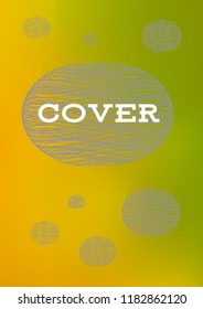 Creative Cover Page. Vector Layout for Leaflets. Blurred Decorative Creative Color Page in Abstract Style with Text Box. Vector Pattern for Posters. Nice A4 Color Sample.