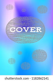 Creative Cover Page. Vector Layout for Leaflets. Blurred Decorative Creative Color Page in Abstract Style with Text Box. Vector Pattern for Posters. Nice A4 Color Sample.