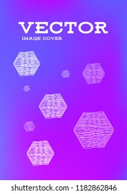 Creative Cover Page. Vector Layout for Leaflets. Blurred Decorative Creative Color Page in Abstract Style with Text Box. Vector Pattern for Posters. Nice A4 Color Sample.