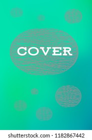 Creative Cover Page. Vector Layout for Leaflets. Blurred Decorative Creative Color Page in Abstract Style with Text Box. Vector Pattern for Posters. Nice A4 Color Sample.
