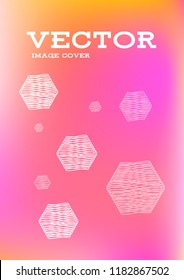Creative Cover Page. Vector Layout for Leaflets. Blurred Decorative Creative Color Page in Abstract Style with Text Box. Vector Pattern for Posters. Nice A4 Color Sample.