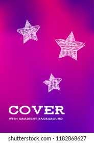 Creative Cover Page. Vector Layout for Leaflets. Blurred Decorative Creative Color Page in Abstract Style with Text Box. Vector Pattern for Posters. Nice A4 Color Sample.