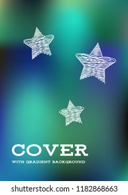 Creative Cover Page. Vector Layout for Leaflets. Blurred Decorative Creative Color Page in Abstract Style with Text Box. Vector Pattern for Posters. Nice A4 Color Sample.