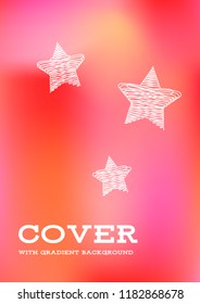 Creative Cover Page. Vector Layout for Leaflets. Blurred Decorative Creative Color Page in Abstract Style with Text Box. Vector Pattern for Posters. Nice A4 Color Sample.