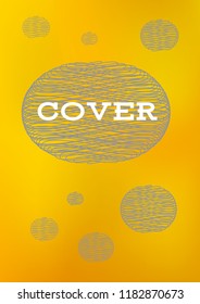 Creative Cover Page. Vector Layout for Leaflets. Blurred Decorative Creative Color Page in Abstract Style with Text Box. Vector Pattern for Posters. Nice A4 Color Sample.