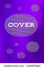 Creative Cover Page. Vector Layout for Leaflets. Blurred Decorative Creative Color Page in Abstract Style with Text Box. Vector Pattern for Posters. Nice A4 Color Sample.