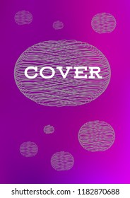 Creative Cover Page. Vector Layout for Leaflets. Blurred Decorative Creative Color Page in Abstract Style with Text Box. Vector Pattern for Posters. Nice A4 Color Sample.