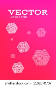 Creative Cover Page. Vector Layout for Leaflets. Blurred Decorative Creative Color Page in Abstract Style with Text Box. Vector Pattern for Posters. Nice A4 Color Sample.