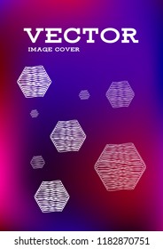 Creative Cover Page. Vector Layout for Leaflets. Blurred Decorative Creative Color Page in Abstract Style with Text Box. Vector Pattern for Posters. Nice A4 Color Sample.