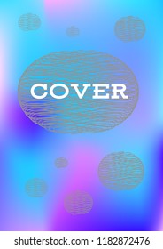 Creative Cover Page. Vector Layout for Leaflets. Blurred Decorative Creative Color Page in Abstract Style with Text Box. Vector Pattern for Posters. Nice A4 Color Sample.