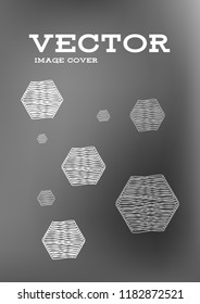 Creative Cover Page. Vector Layout for Leaflets. Blurred Decorative Creative Color Page in Abstract Style with Text Box. Vector Pattern for Posters. Nice A4 Color Sample.