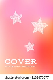 Creative Cover Page. Vector Layout for Leaflets. Blurred Decorative Creative Color Page in Abstract Style with Text Box. Vector Pattern for Posters. Nice A4 Color Sample.