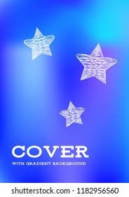 Creative Cover Page. Vector Layout for Leaflets. Blurred Decorative Creative Color Page in Abstract Style with Text Box. Vector Pattern for Posters. Nice A4 Color Sample.