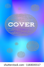 Creative Cover Page. Vector Layout for Leaflets. Blurred Decorative Creative Color Page in Abstract Style with Text Box. Vector Pattern for Posters. Nice A4 Color Sample.