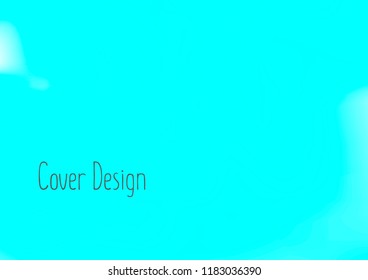 Creative Cover Page. Vector Layout for Leaflets. Blurred Decorative Creative Color Page in Abstract Style with Text Box. Vector Pattern for Posters. Nice A4 Color Sample.