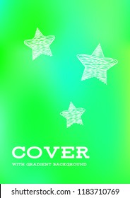 Creative Cover Page. Vector Layout for Leaflets. Blurred Decorative Creative Color Page in Abstract Style with Text Box. Vector Pattern for Posters. Nice A4 Color Sample.