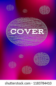 Creative Cover Page. Vector Layout for Leaflets. Blurred Decorative Creative Color Page in Abstract Style with Text Box. Vector Pattern for Posters. Nice A4 Color Sample.