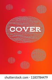 Creative Cover Page. Vector Layout for Leaflets. Blurred Decorative Creative Color Page in Abstract Style with Text Box. Vector Pattern for Posters. Nice A4 Color Sample.