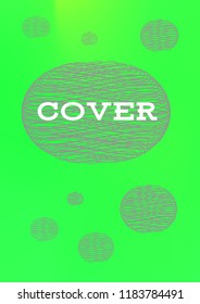 Creative Cover Page. Vector Layout for Leaflets. Blurred Decorative Creative Color Page in Abstract Style with Text Box. Vector Pattern for Posters. Nice A4 Color Sample.