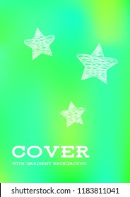 Creative Cover Page. Vector Layout for Leaflets. Blurred Decorative Creative Color Page in Abstract Style with Text Box. Vector Pattern for Posters. Nice A4 Color Sample.