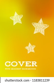 Creative Cover Page. Vector Layout for Leaflets. Blurred Decorative Creative Color Page in Abstract Style with Text Box. Vector Pattern for Posters. Nice A4 Color Sample.