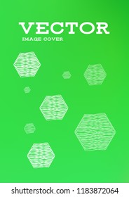 Creative Cover Page. Vector Layout for Leaflets. Blurred Decorative Creative Color Page in Abstract Style with Text Box. Vector Pattern for Posters. Nice A4 Color Sample.