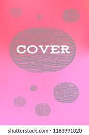 Creative Cover Page. Vector Layout for Leaflets. Blurred Decorative Creative Color Page in Abstract Style with Text Box. Vector Pattern for Posters. Nice A4 Color Sample.