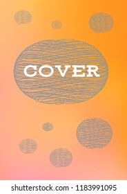 Creative Cover Page. Vector Layout for Leaflets. Blurred Decorative Creative Color Page in Abstract Style with Text Box. Vector Pattern for Posters. Nice A4 Color Sample.