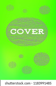 Creative Cover Page. Vector Layout for Leaflets. Blurred Decorative Creative Color Page in Abstract Style with Text Box. Vector Pattern for Posters. Nice A4 Color Sample.