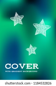 Creative Cover Page. Vector Layout for Leaflets. Blurred Decorative Creative Color Page in Abstract Style with Text Box. Vector Pattern for Posters. Nice A4 Color Sample.