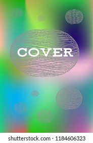 Creative Cover Page. Vector Layout for Leaflets. Blurred Decorative Creative Color Page in Abstract Style with Text Box. Vector Pattern for Posters. Nice A4 Color Sample.