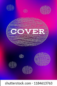 Creative Cover Page. Vector Layout for Leaflets. Blurred Decorative Creative Color Page in Abstract Style with Text Box. Vector Pattern for Posters. Nice A4 Color Sample.