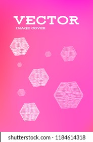 Creative Cover Page. Vector Layout for Leaflets. Blurred Decorative Creative Color Page in Abstract Style with Text Box. Vector Pattern for Posters. Nice A4 Color Sample.
