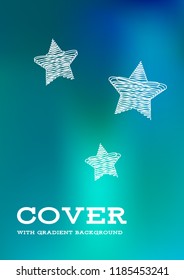 Creative Cover Page. Vector Layout for Leaflets. Blurred Decorative Creative Color Page in Abstract Style with Text Box. Vector Pattern for Posters. Nice A4 Color Sample.