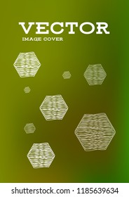 Creative Cover Page. Vector Layout for Leaflets. Blurred Decorative Creative Color Page in Abstract Style with Text Box. Vector Pattern for Posters. Nice A4 Color Sample.